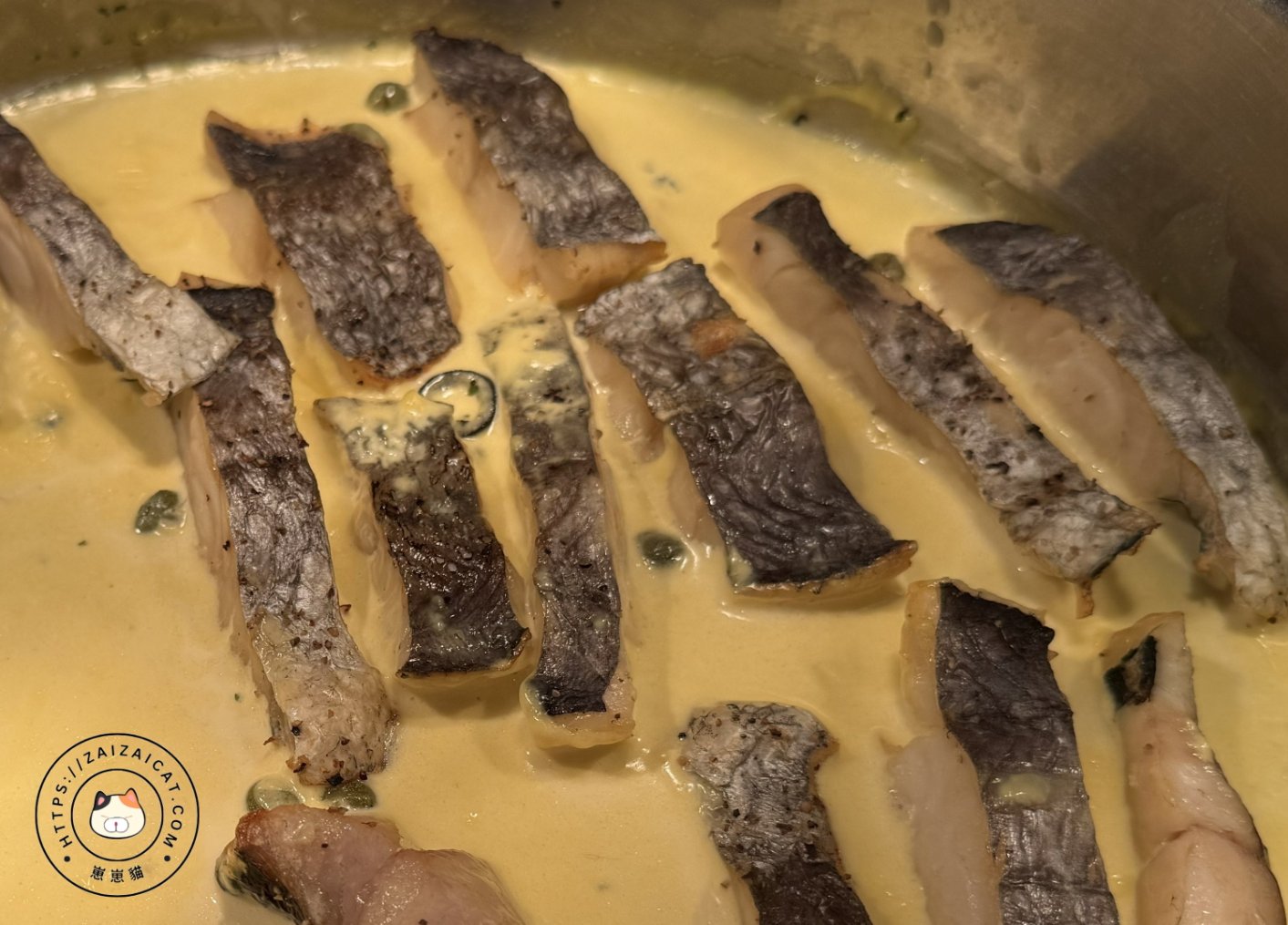 烤鱈魚佐檸檬奶油醬