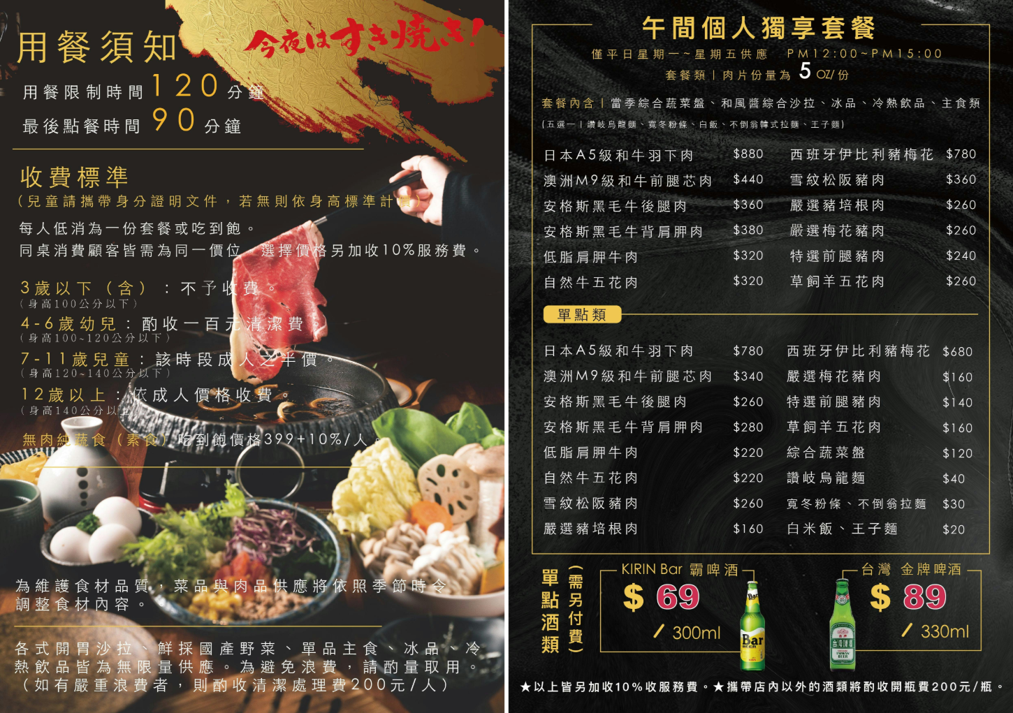 價位與方案內容可能調整，實際以店家現場公告為主 (圖片來源 官網)