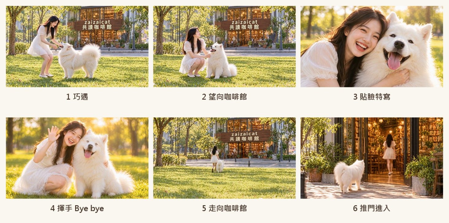 整支短片的六個鏡頭