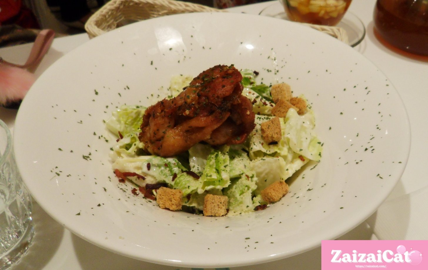 香料雞腿凱薩沙拉