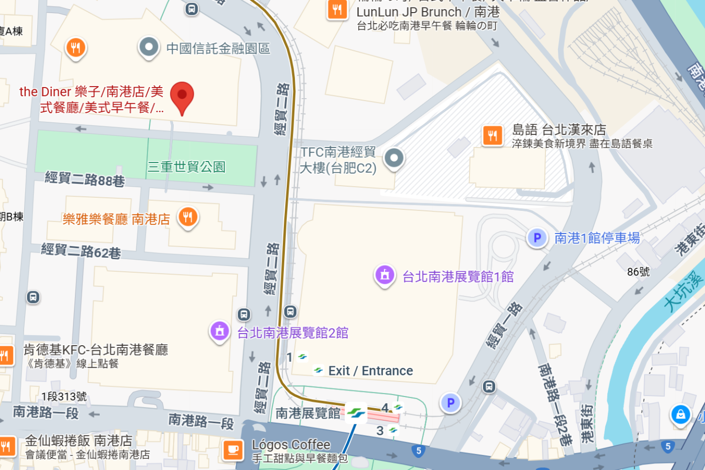 板南線在南港展覽館下車
