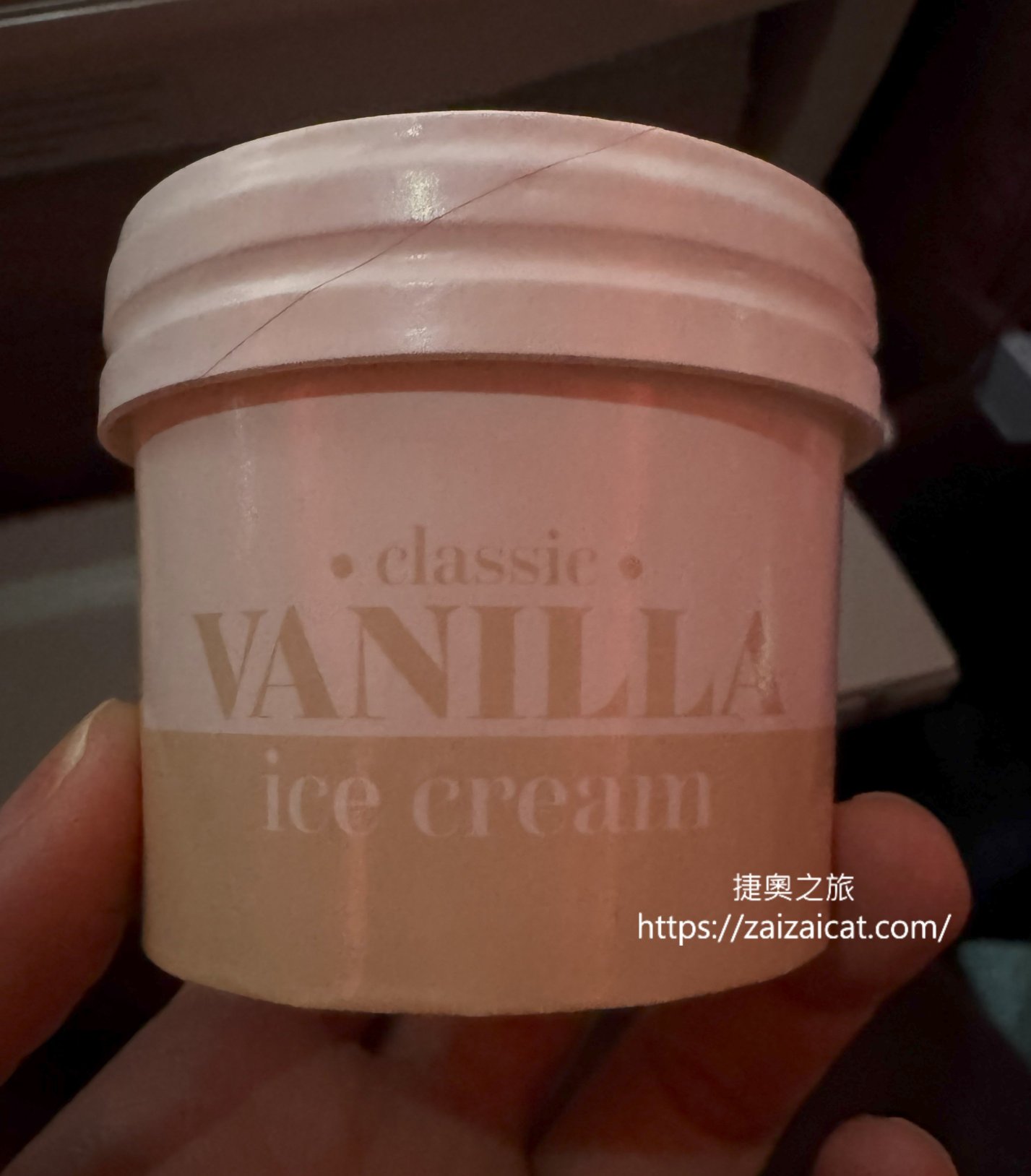 香草冰淇淋(維也納飛杜拜時有提供)
